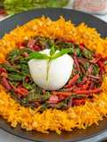 Insalata di bufala al profumo di curcuma e pepe nero
