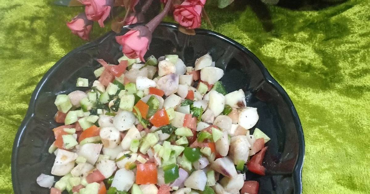 Water Chestnut Salad Recipe by Nikita Sarraf Rita Cookpad