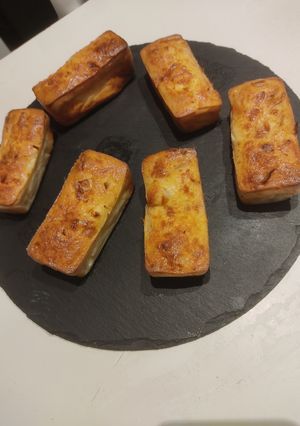 Une photo de Mini cake poireaux et feta