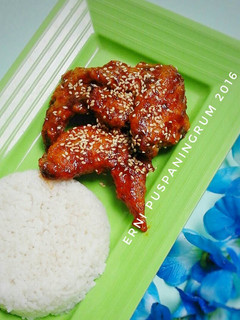 Foto resep Sweet & Spicy Chicken Wings #postingrame2_ayam