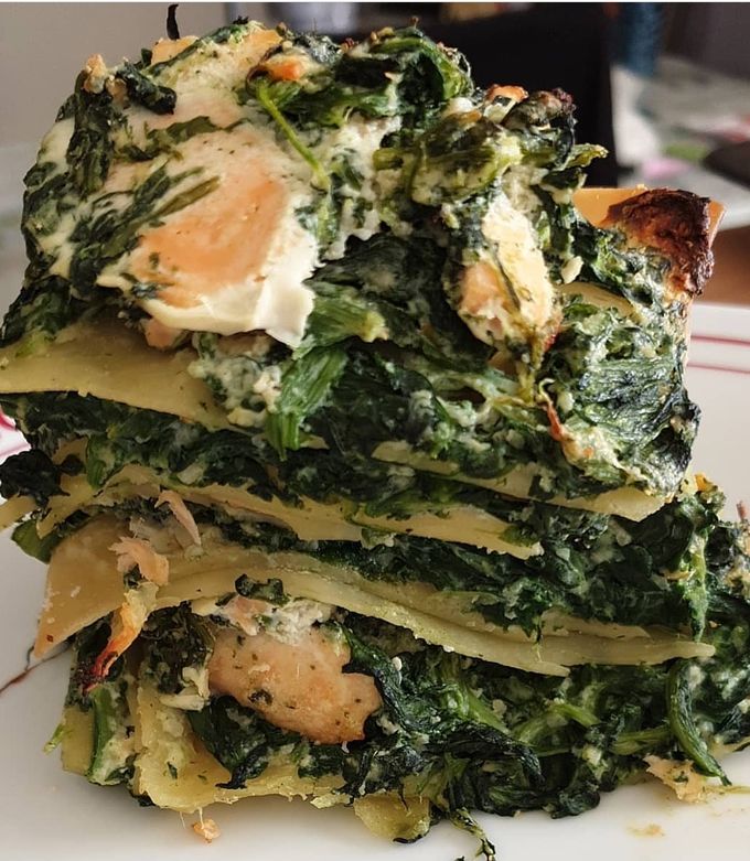 Une photo de Lasagnes sans gluten saumon, épinard, ricotta