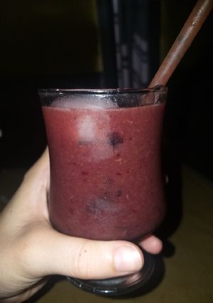 Una foto de Licuado de ciruela y durazno 🍑