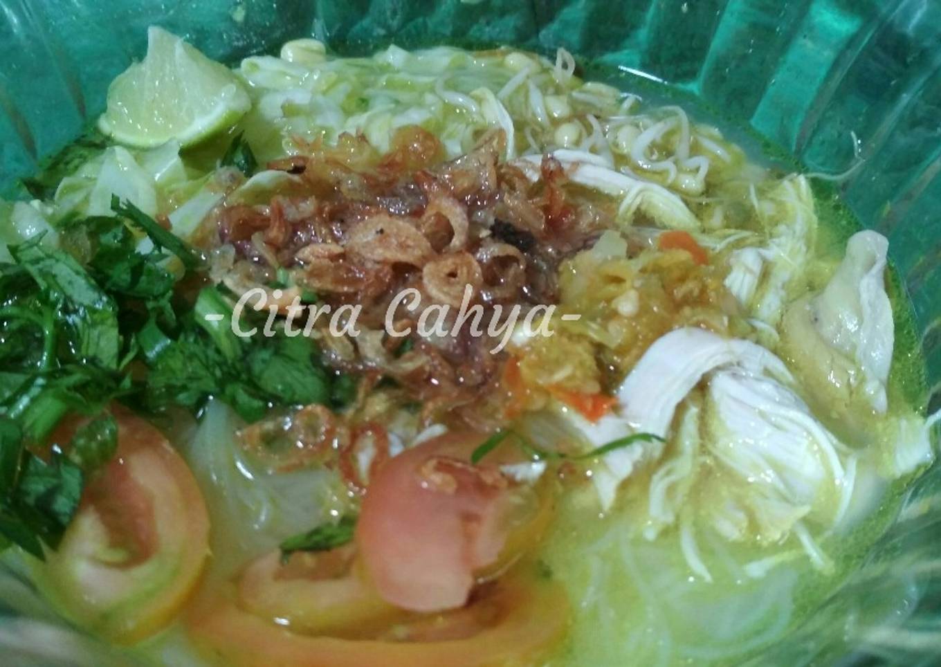 Soto ayam simpel tanpa ribet untuk pemula