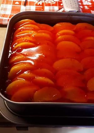 O poză a rețetei Prăjitură cu piersică 🥭.