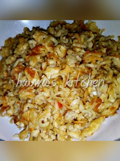 Soyayyar indomie mai kwai ainihin hoton girkin