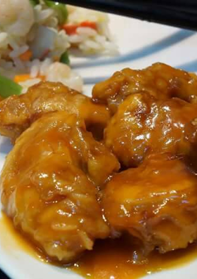 Una foto de Pollo agridulce