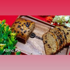 A picture of Chocolate chip banana bread🍫 without oven.