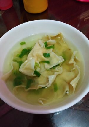 Foto resep 2. Pangsit kuah