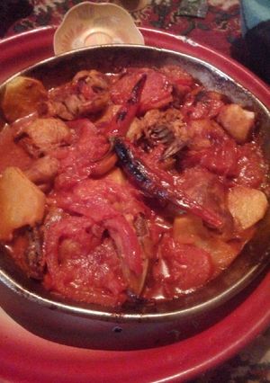 صورة لوصفة صينية بطاطا بدجاج