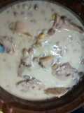 Pollo a la crema con champiñones