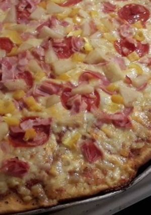 Una foto de Pizza en sartén