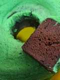 Brownies Coklat Pandan Kukus