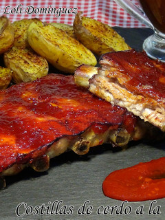 Una foto de Costillas de cerdo a la barbacoa -Costillas de cerdo BBQ