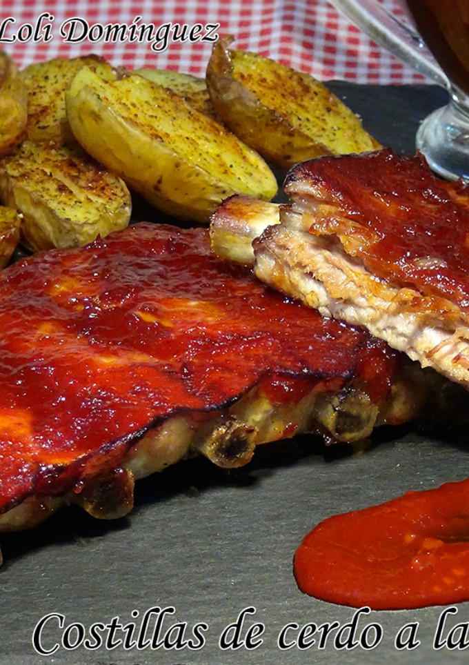 Una foto de Costillas de cerdo a la barbacoa -Costillas de cerdo BBQ