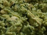 Riz onctueux aux épinards et aux poulets