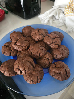 A picture of Chewy Double Chocolate Chip Cookies.