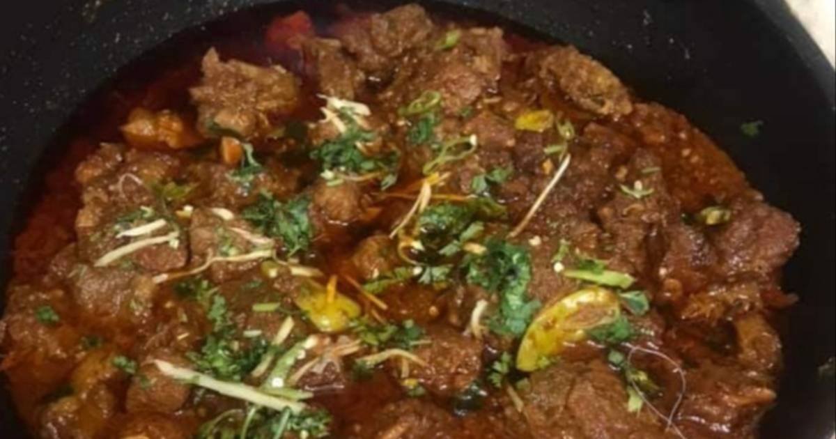 Dhaba Style Beef Karahi Recipe By Razia Musani Cookpad