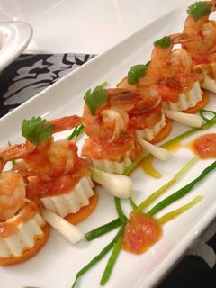 Hình của món Đậu hũ hấp tôm sốt cà .