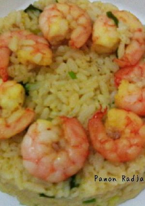 Foto resep Nasi Kukus Udang