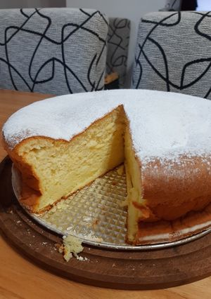Una foto de Torta esponja de queso