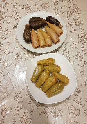 صورة لوصفة كوسى و قرع و باذنجان محشي