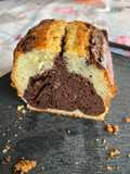 Plum cake bicolore