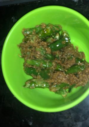 A picture of Instant Chilli Pickle-spicy yet tasty.