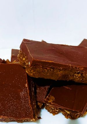Una foto de Snacks de chocolate con mantequilla de cacahuete