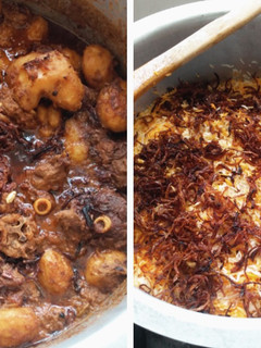 A picture of Mutton biryani.