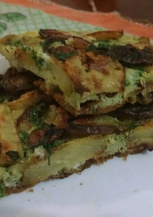 Una foto de Tortilla de Papines