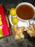 Shayi na ginger da lemun tsami