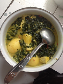 Foto resep Sayur daun singkong kuah kuning