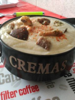 Una foto de Puré de setas de cultivo