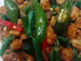 Oseng tempe kacang panjang