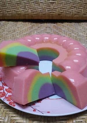 Foto resep Puding rainbow 👍