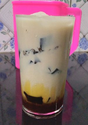 Foto resep Es Cincau Fibercreme Gula juroh
