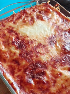 Una foto de Moussaka de Berenjena y Atún