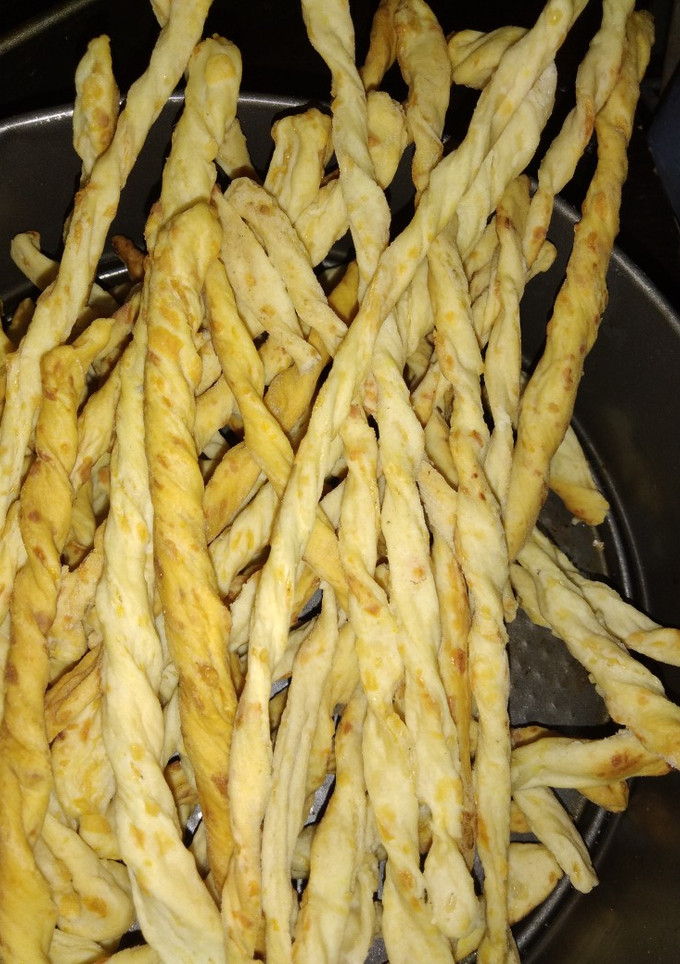Una foto de Grisines de queso súper crocantes