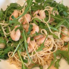 A picture of Shrimp, Noodle and Arugula Salad.