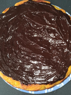 Una foto de Tarta de naranja y chocolate