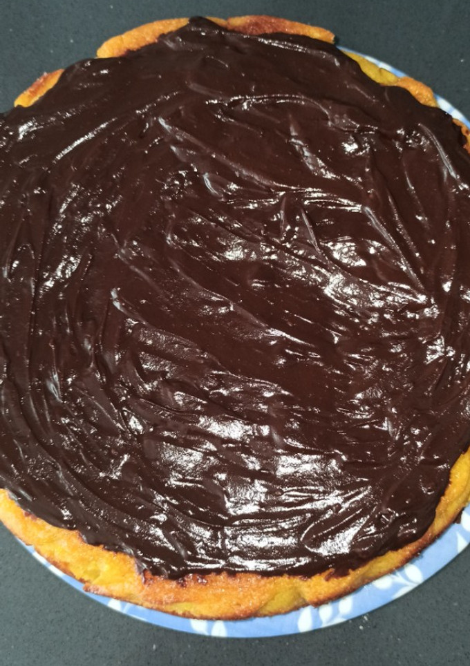 Una foto de Tarta de naranja y chocolate