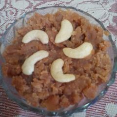 Healthy & tasty wheat flour sheera A picture of Healthy & tasty wheat flour sheera.