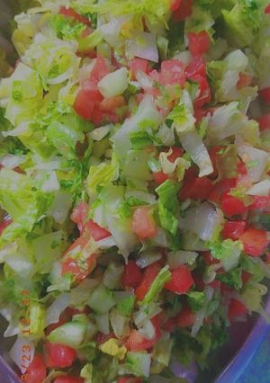 صورة لوصفة سلطة 🥗الخس🤭