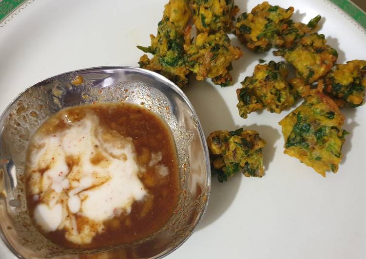 Methi rice bhajiya
