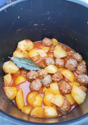 Une photo de Pommes de terre boulettes au cookeo