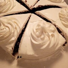 A picture of Chocolate cake slices.