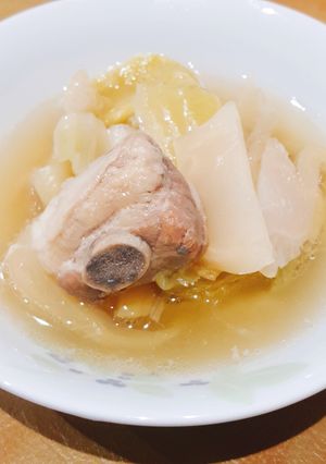 รูปของ ผักกาดดองตุ๋นกระดูกหมู ใช้หม้ออัดแรงดัน