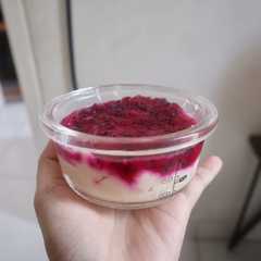 Cemilan Mpasi : Buah Naga Cheesecake রেসিপির প্রধান ছবি