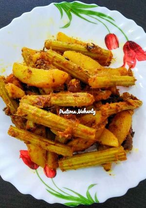 A picture of Drumstick Masala Fry.