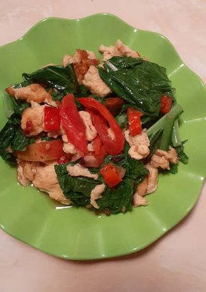 Foto resep Tumis sawi orak arik